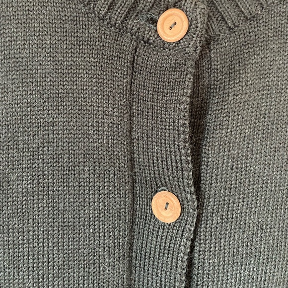 Woolovers | Long Forest Green Wool Waistcoat Sweater Vest | XL - Picture 3 of 10